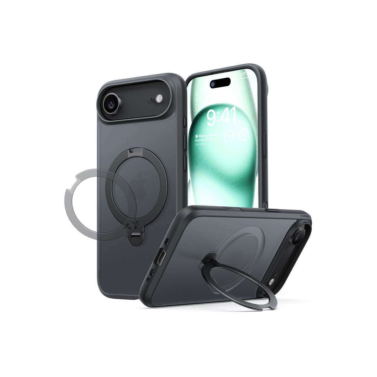 Torras Apple iPhone 17 Air O Stand Spin Serisi Magsafe Kılıf