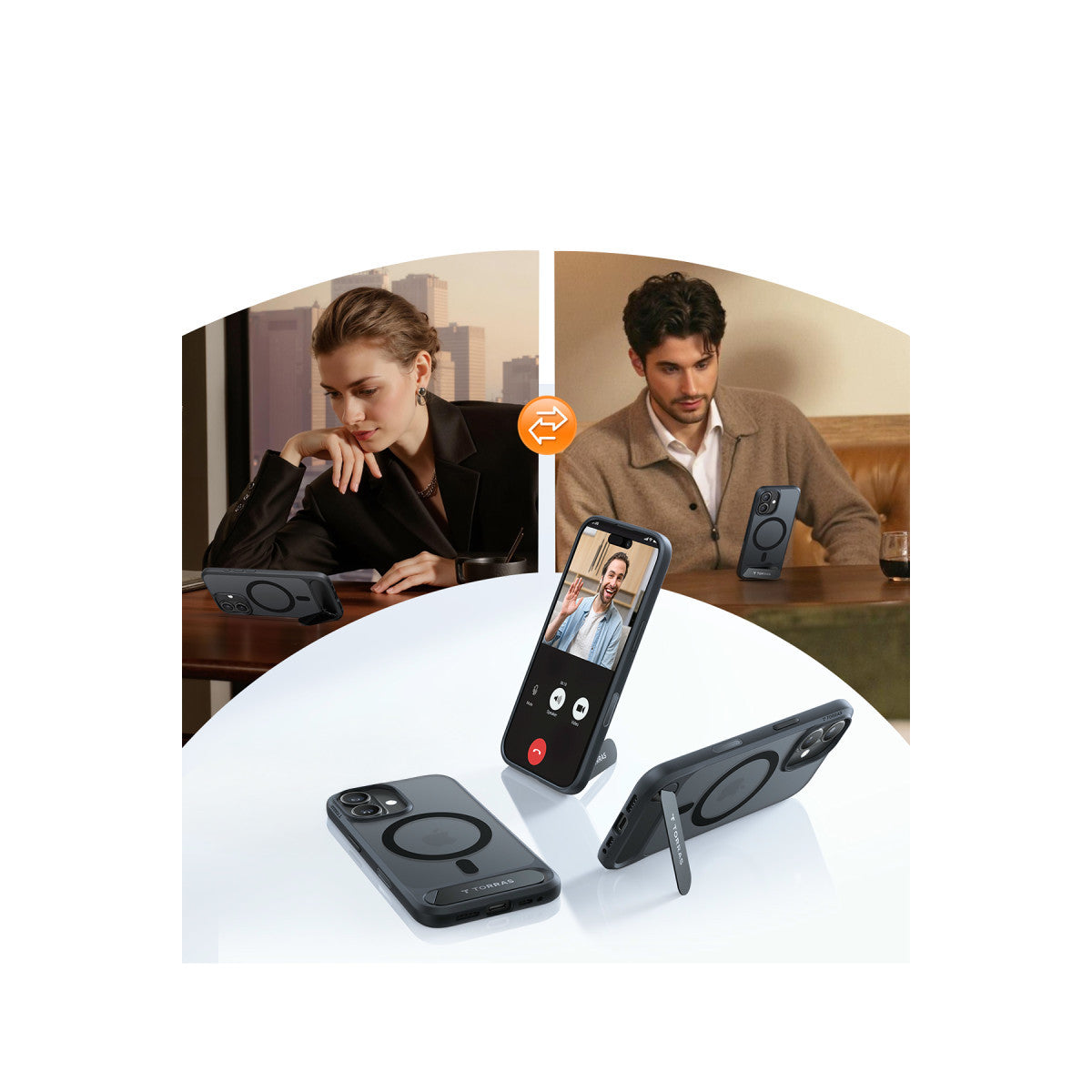 Torras Apple iPhone 17 P Stand Serisi Magsafe Kılıf