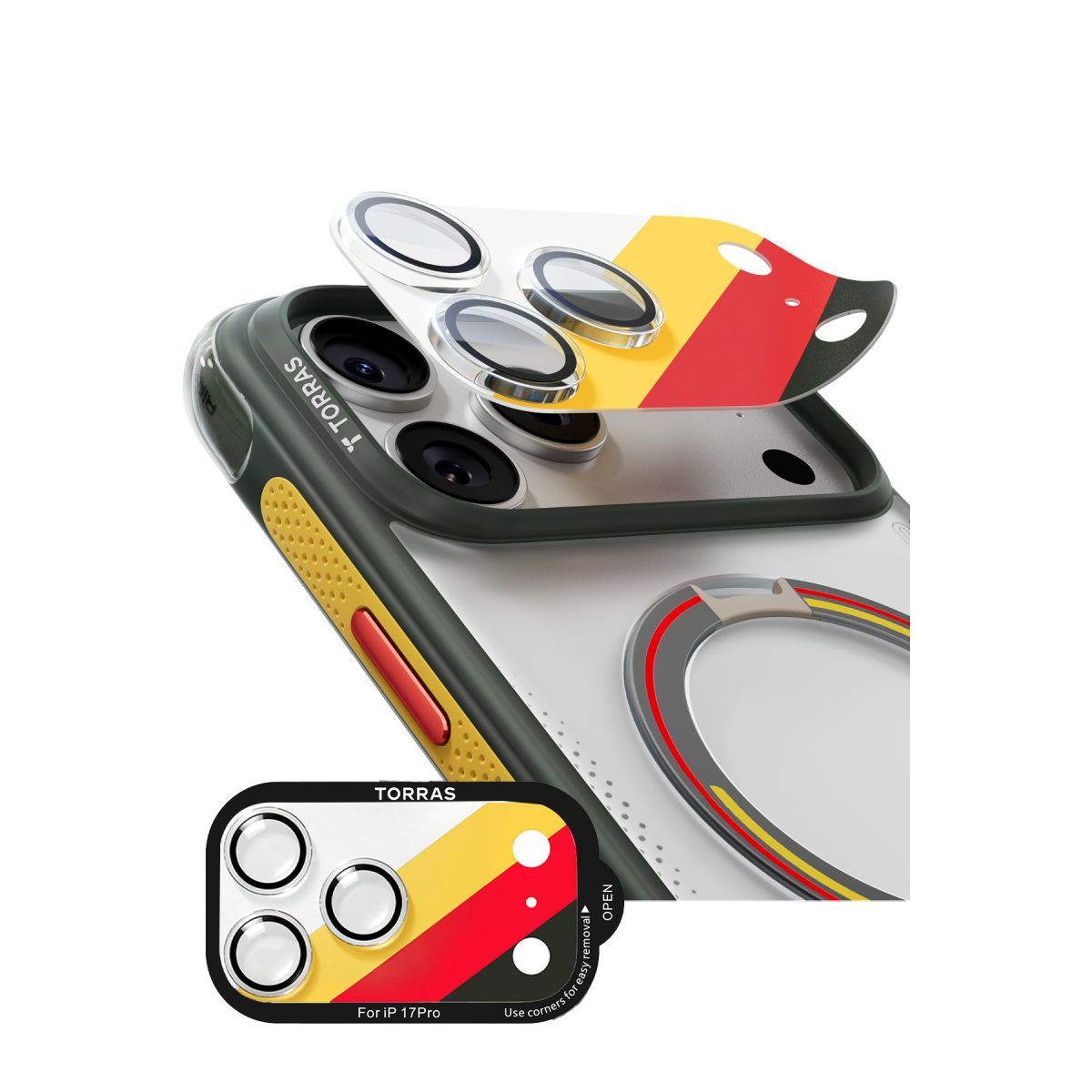 Torras Apple iPhone 17 Pro Camera Go World Cup Serisi Kamera Lens Koruyucu