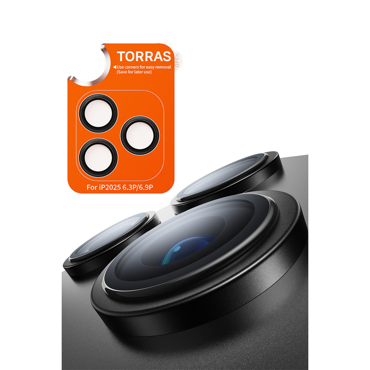 Torras Apple iPhone 17 Pro Lensguard AR Anti Glare Kamera Lens Koruyucu