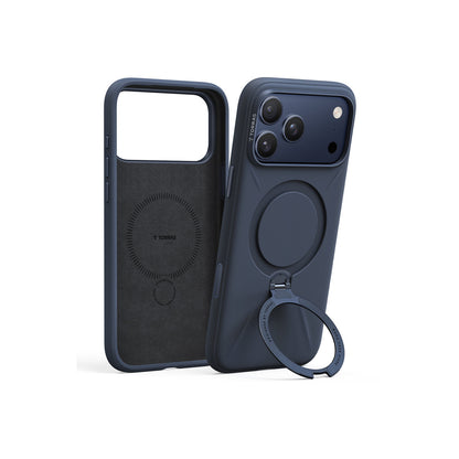 Torras Apple iPhone 17 Pro Max O Stand Spin Silicone Serisi Magsafe Kılıf