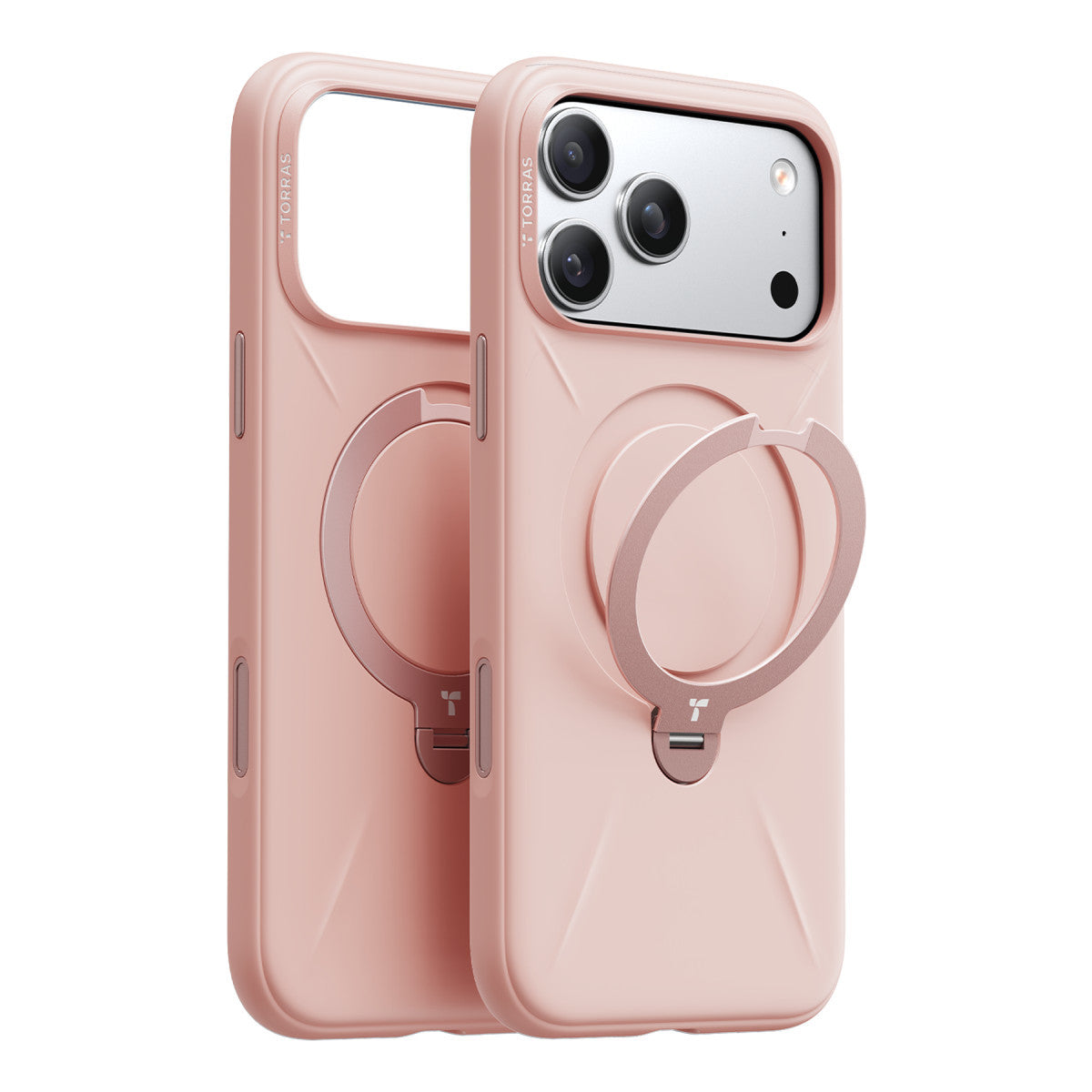 Torras Apple iPhone 17 Pro Max O Stand Spin Silicone Serisi Magsafe Kılıf