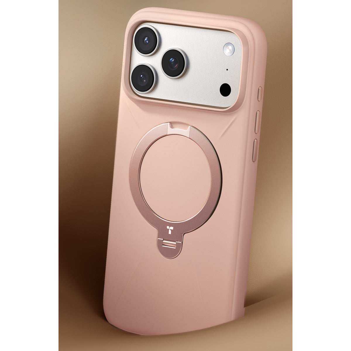 Torras Apple iPhone 17 Pro Max O Stand Spin Silicone Serisi Magsafe Kılıf
