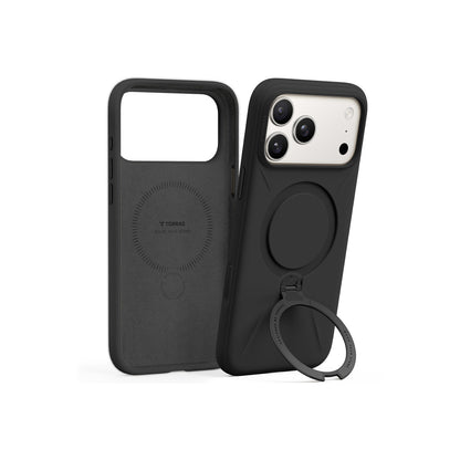 Torras Apple iPhone 17 Pro Max O Stand Spin Silicone Serisi Magsafe Kılıf