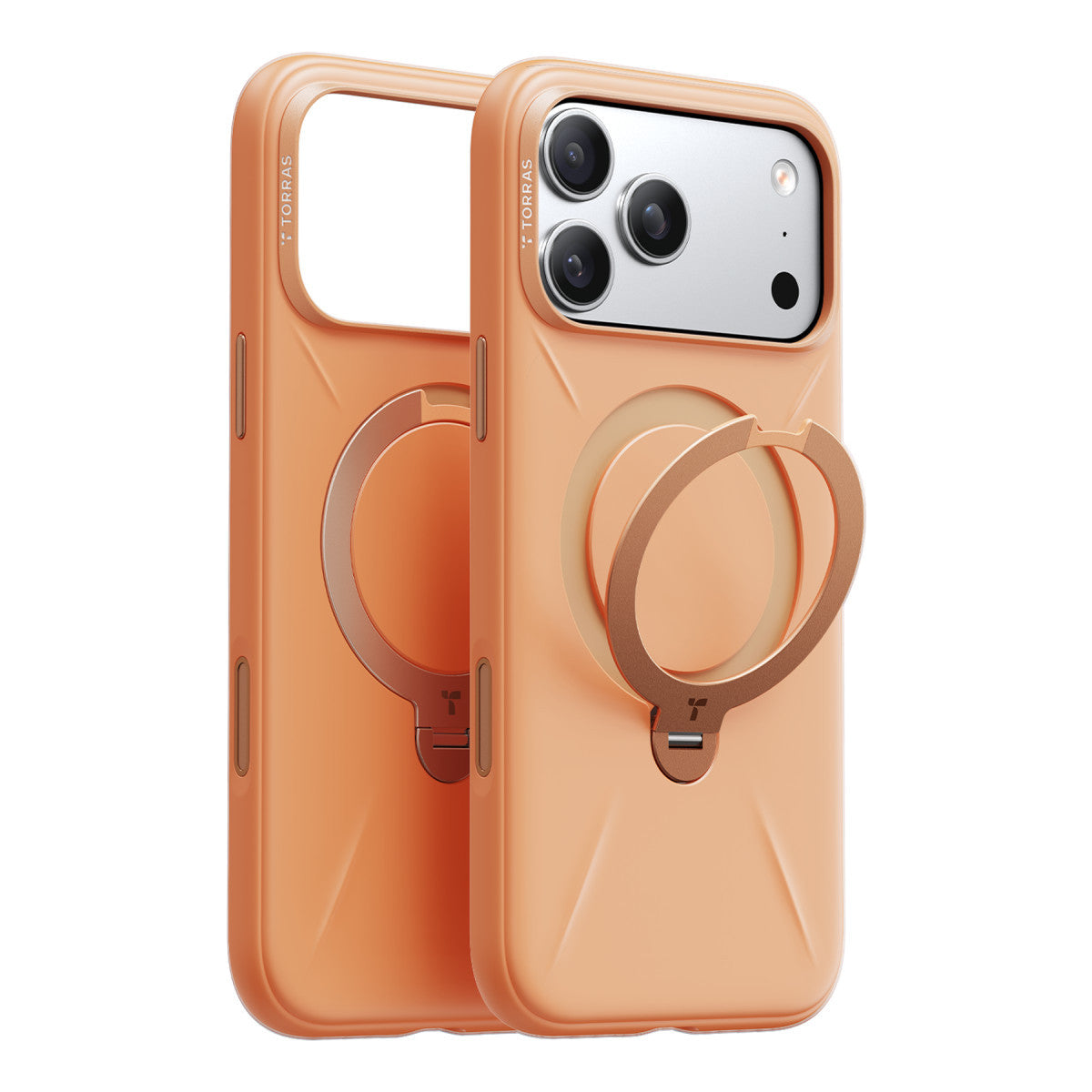 Torras Apple iPhone 17 Pro Max O Stand Spin Silicone Serisi Magsafe Kılıf