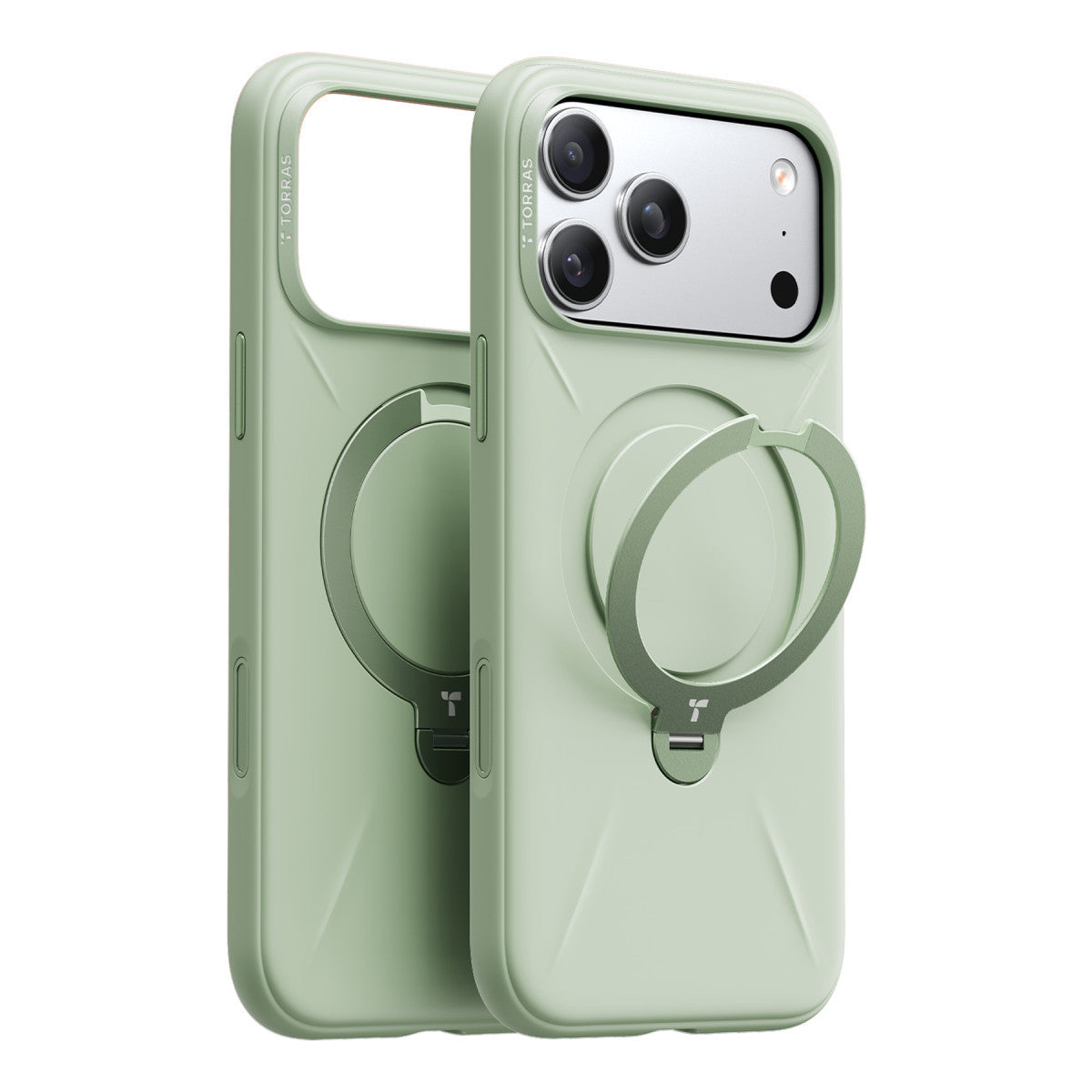 Torras Apple iPhone 17 Pro Max O Stand Spin Silicone Serisi Magsafe Kılıf