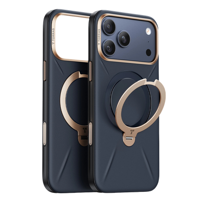 Torras Apple iPhone 17 Pro Max O Stand Spin VegSkin Serisi Magsafe Kılıf