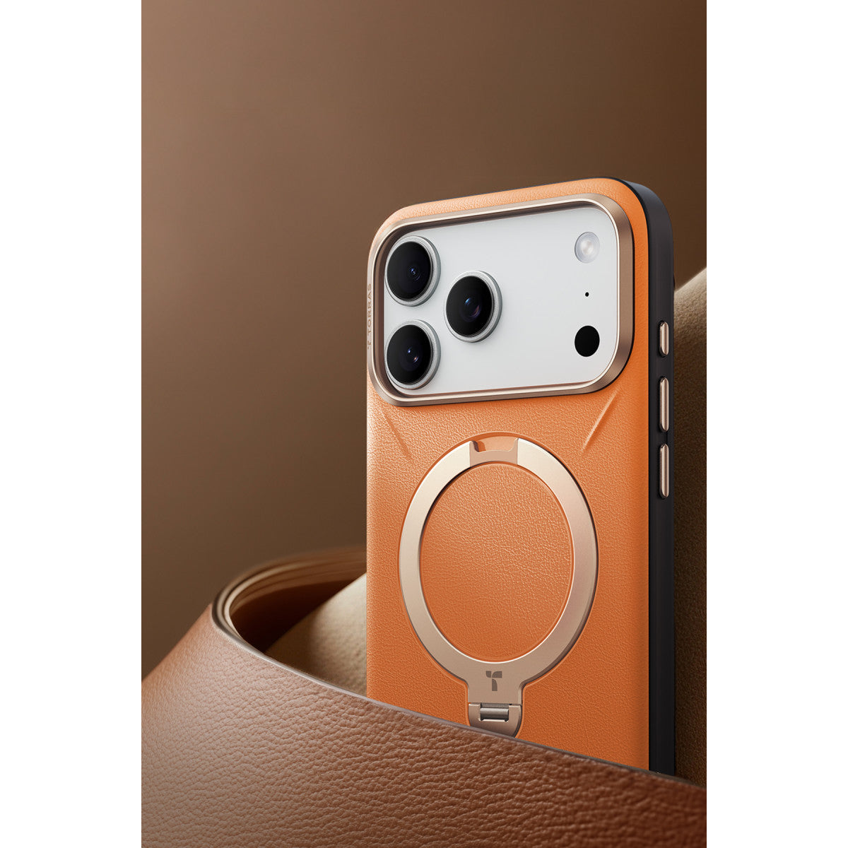 Torras Apple iPhone 17 Pro Max O Stand Spin VegSkin Serisi Magsafe Kılıf