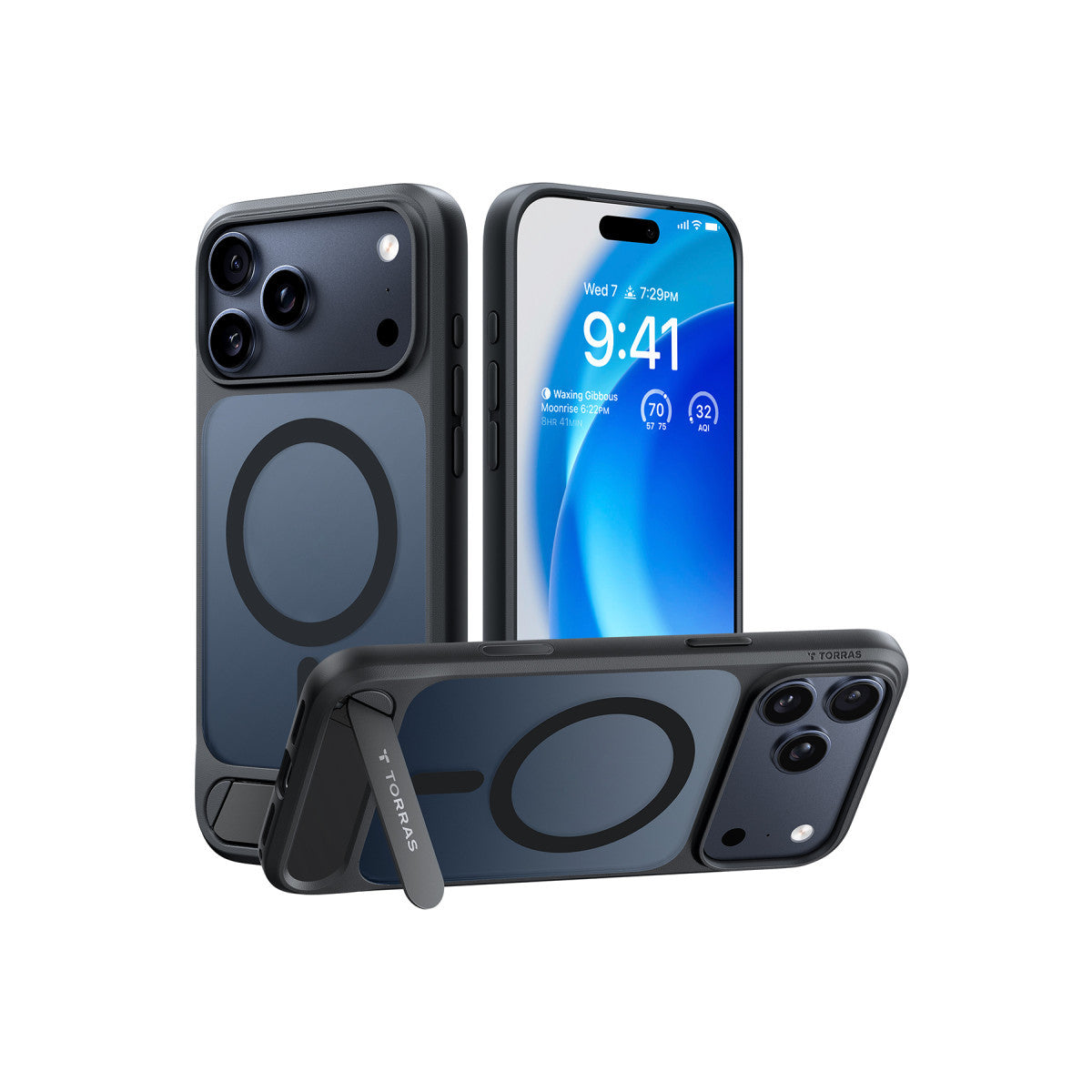 Torras Apple iPhone 17 Pro Max P Stand Serisi Magsafe Kılıf