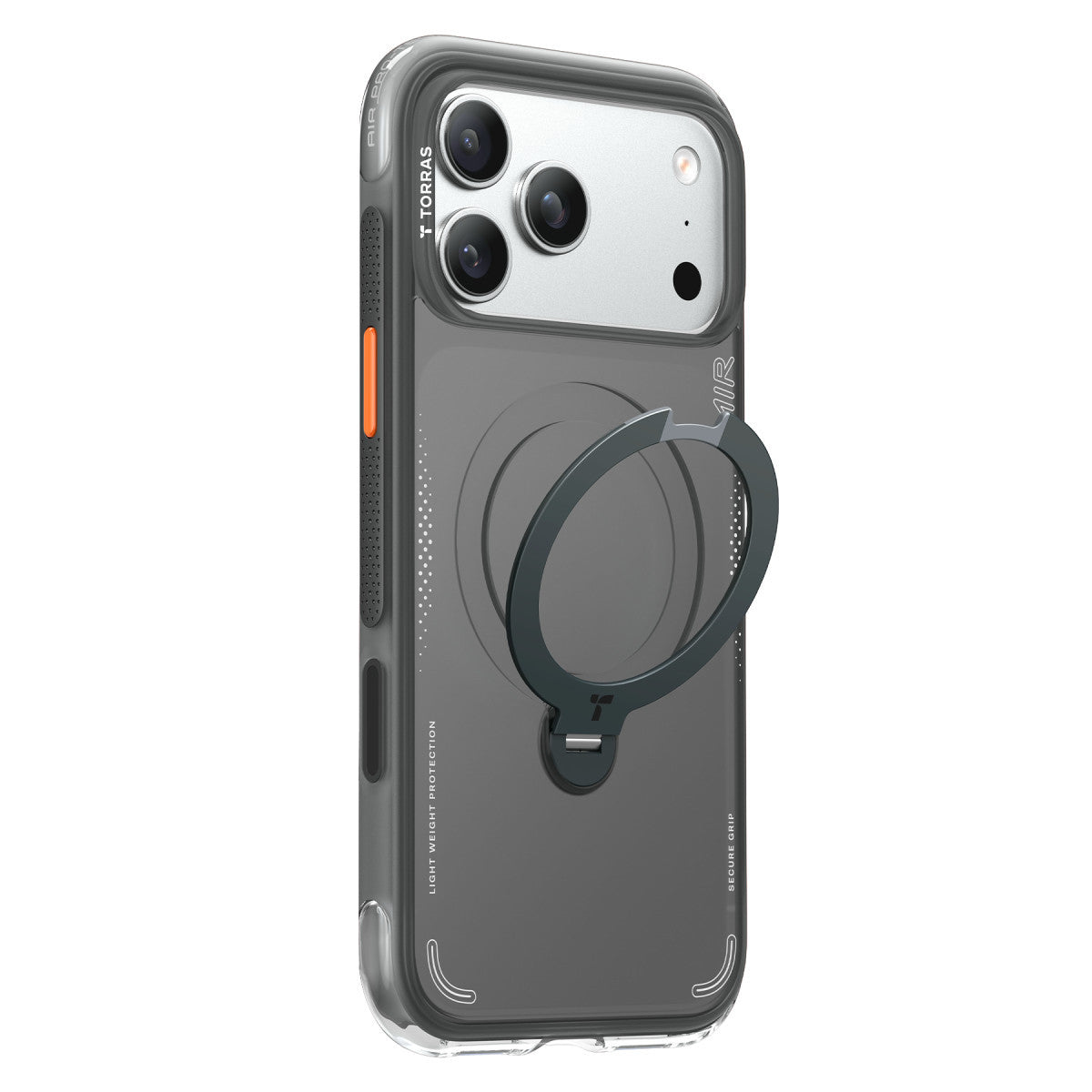 Torras Apple iPhone 17 Pro O Stand Spin Air Serisi Magsafe Kılıf