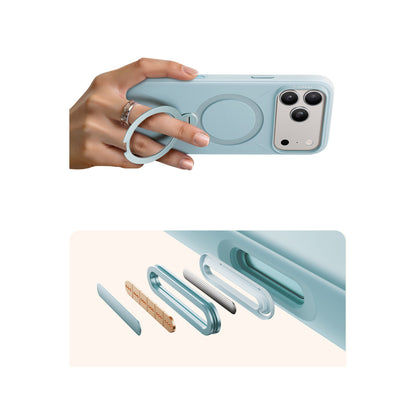 Torras Apple iPhone 17 Pro O Stand Spin Silicone Serisi Magsafe Kılıf
