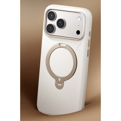 Torras Apple iPhone 17 Pro O Stand Spin Silicone Serisi Magsafe Kılıf