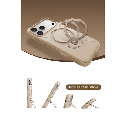 Torras Apple iPhone 17 Pro O Stand Spin Silicone Serisi Magsafe Kılıf