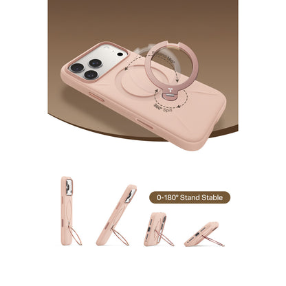 Torras Apple iPhone 17 Pro O Stand Spin Silicone Serisi Magsafe Kılıf