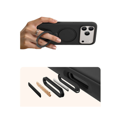 Torras Apple iPhone 17 Pro O Stand Spin Silicone Serisi Magsafe Kılıf