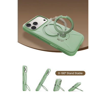 Torras Apple iPhone 17 Pro O Stand Spin Silicone Serisi Magsafe Kılıf