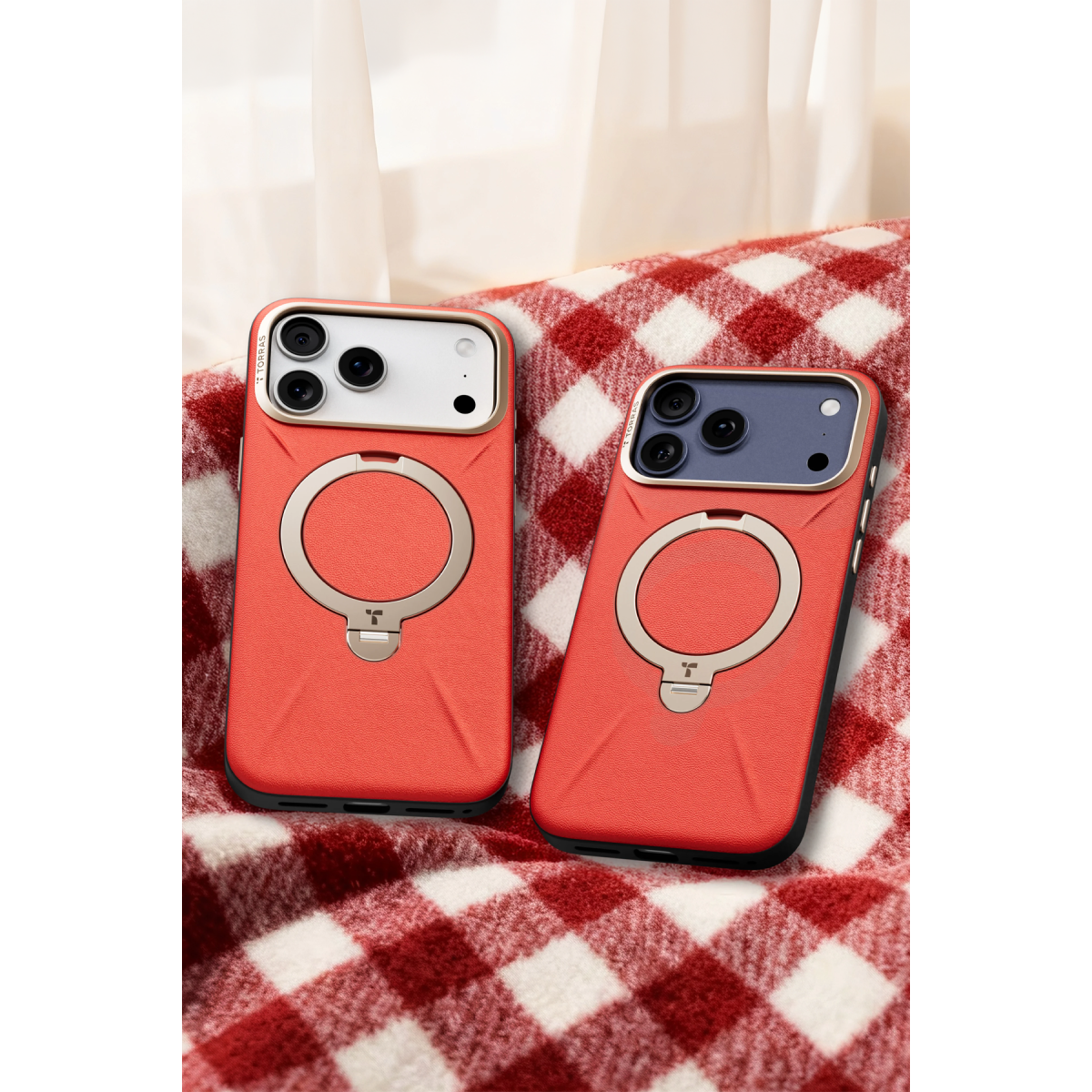 Torras Apple iPhone 17 Pro O Stand Spin VegSkin Serisi Magsafe Kılıf