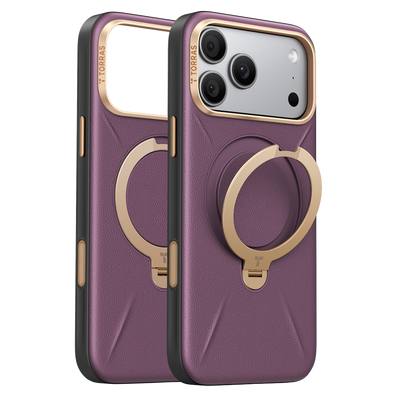 Torras Apple iPhone 18 Pro Max O Stand Spin VegSkin Serisi Magsafe Kılıf