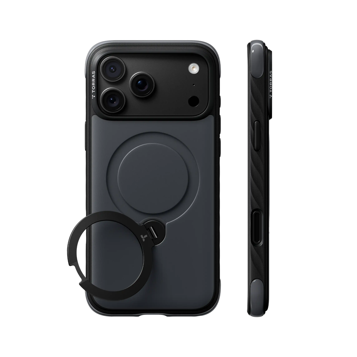 Torras Apple iPhone 18 Pro Max Ostand Q3 Rugg Standlı Magsafe Kapak
