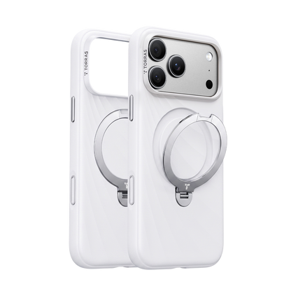 Torras Apple iPhone 18 Pro Max Ostand Q3 Silicone Wind Standlı Magsafe Kapak