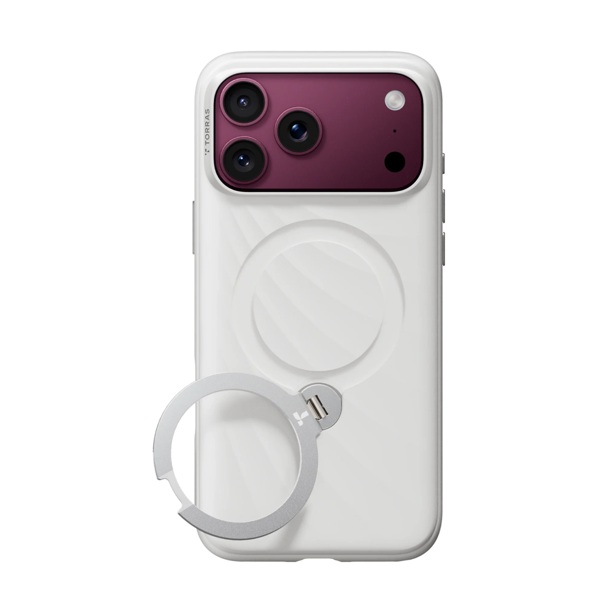 Torras Apple iPhone 18 Pro Max Ostand Q3 Silicone Wind Standlı Magsafe Kapak