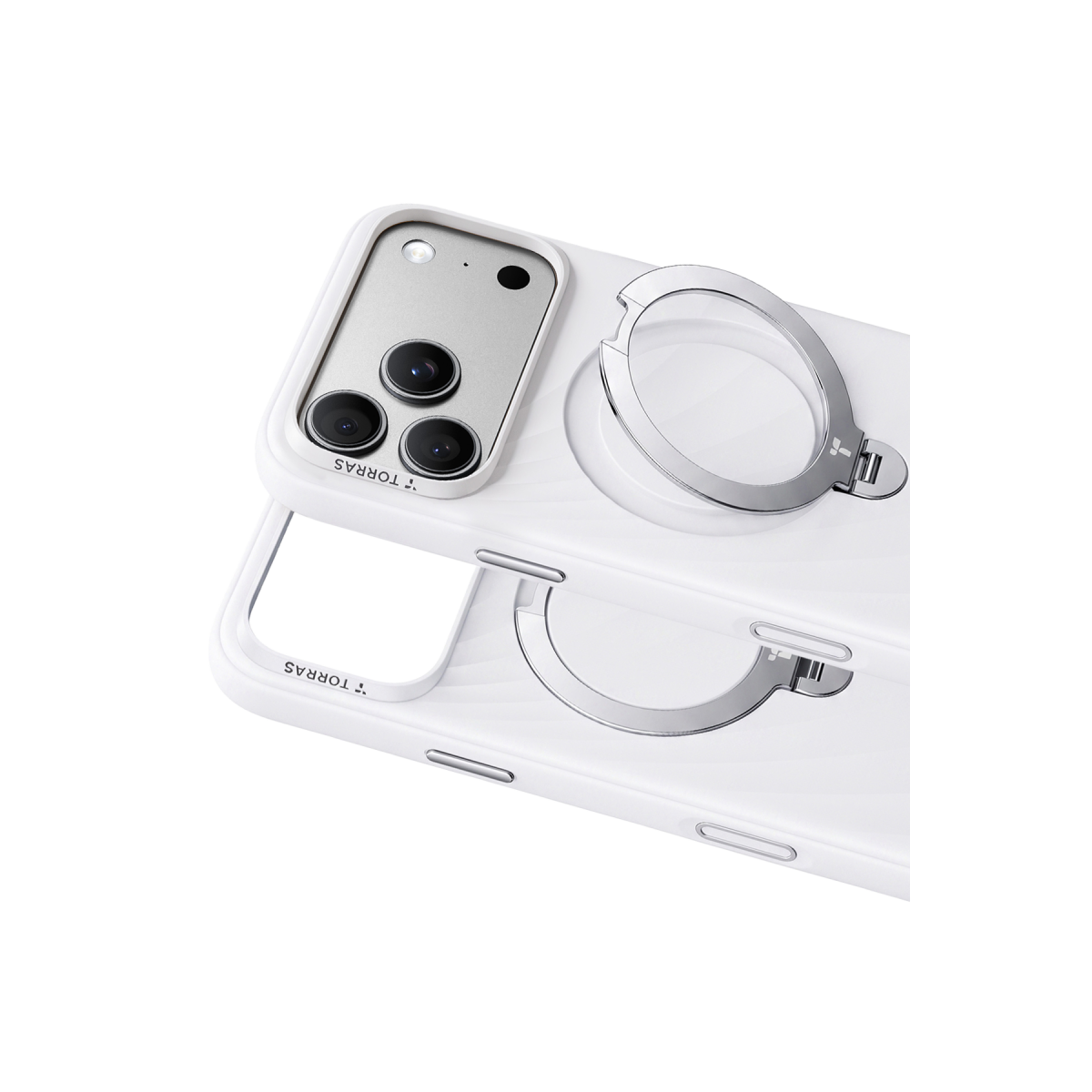 Torras Apple iPhone 18 Pro Max Ostand Q3 Silicone Wind Standlı Magsafe Kapak