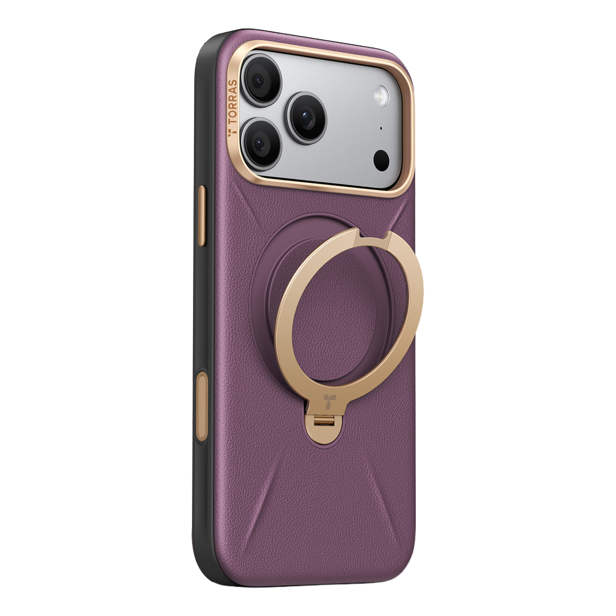 Torras Apple iPhone 18 Pro O Stand Spin VegSkin Serisi Magsafe Kılıf