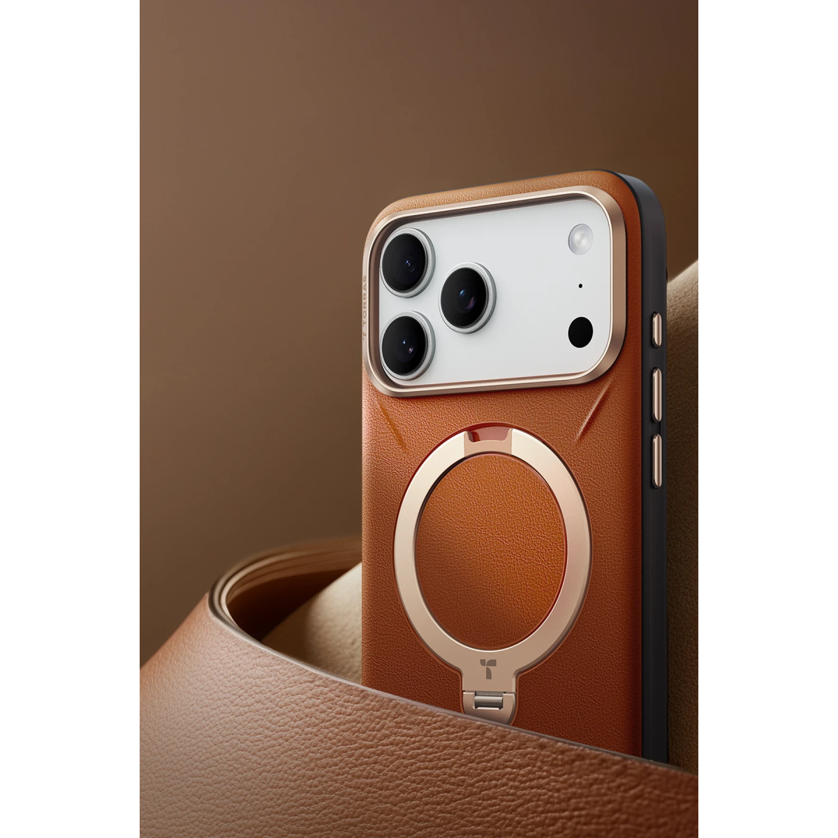Torras Apple iPhone 18 Pro O Stand Spin VegSkin Serisi Magsafe Kılıf