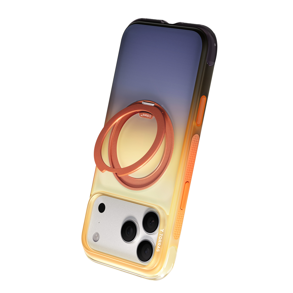 Torras Apple iPhone 18 Pro O3 Air Gradient Standlı Magsafe Kapak