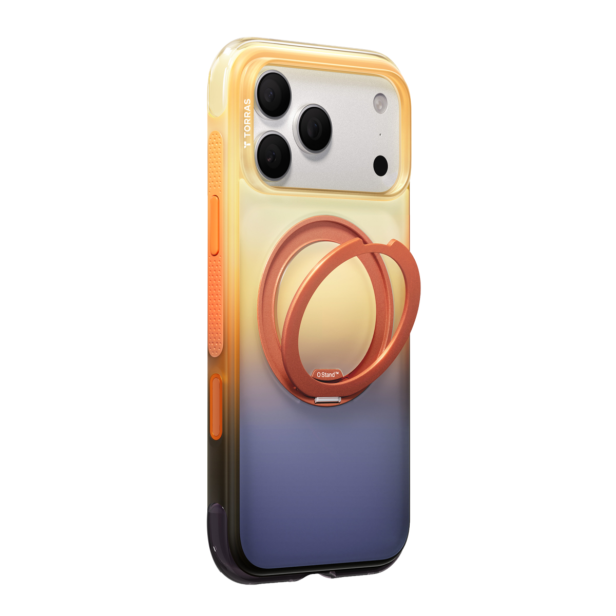 Torras Apple iPhone 18 Pro O3 Air Gradient Standlı Magsafe Kapak