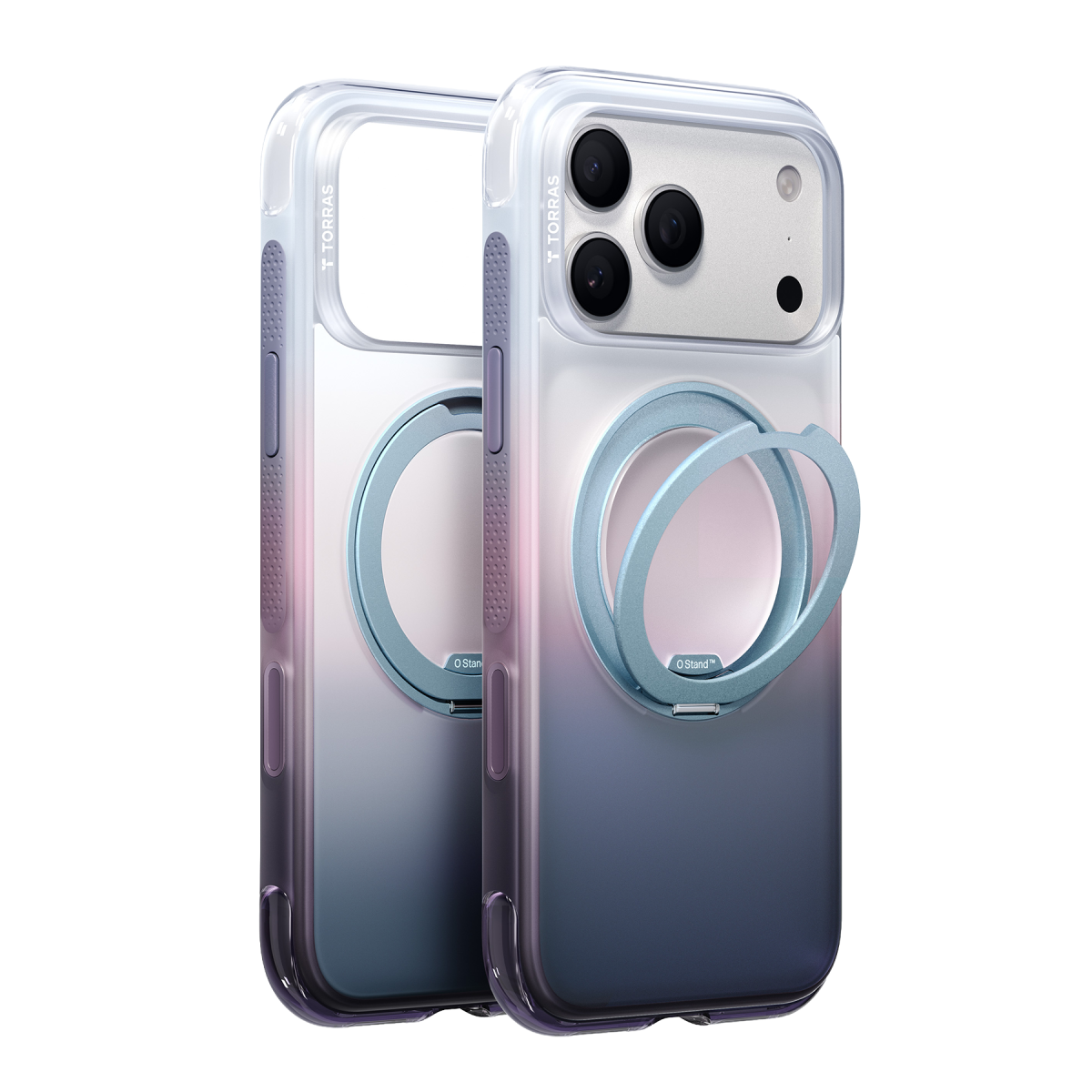 Torras Apple iPhone 18 Pro O3 Air Gradient Standlı Magsafe Kapak