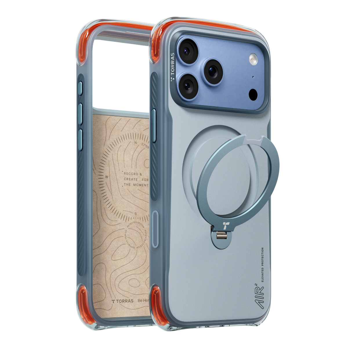 Torras Apple iPhone 18 Pro Ostand Q3 Air Pro Standlı Magsafe Kapak