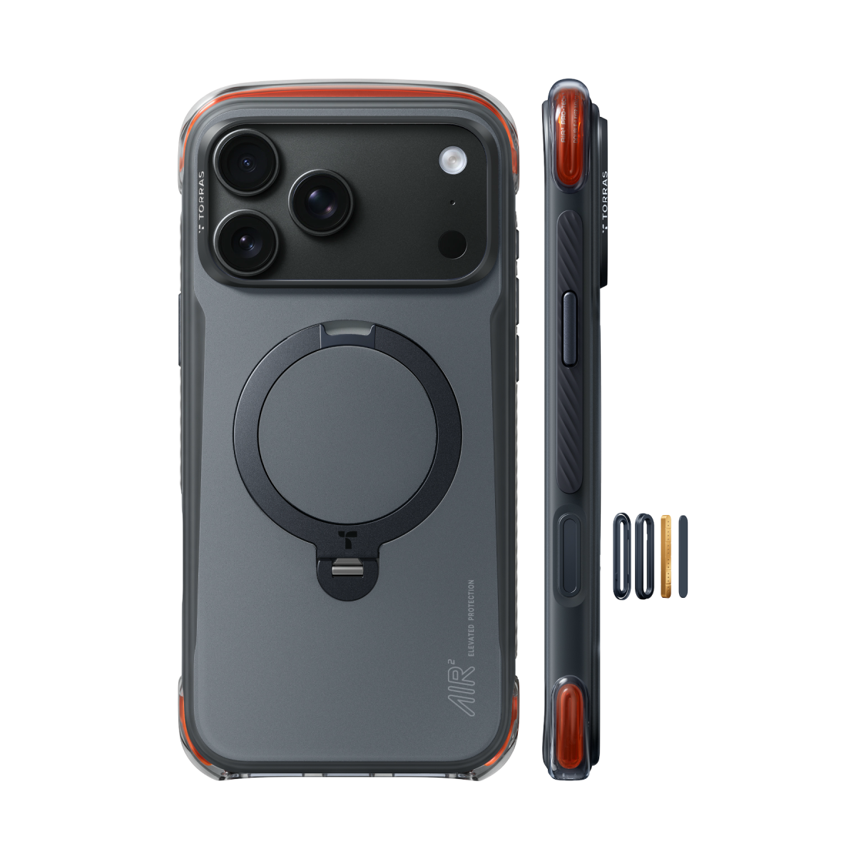 Torras Apple iPhone 18 Pro Ostand Q3 Air Pro Standlı Magsafe Kapak