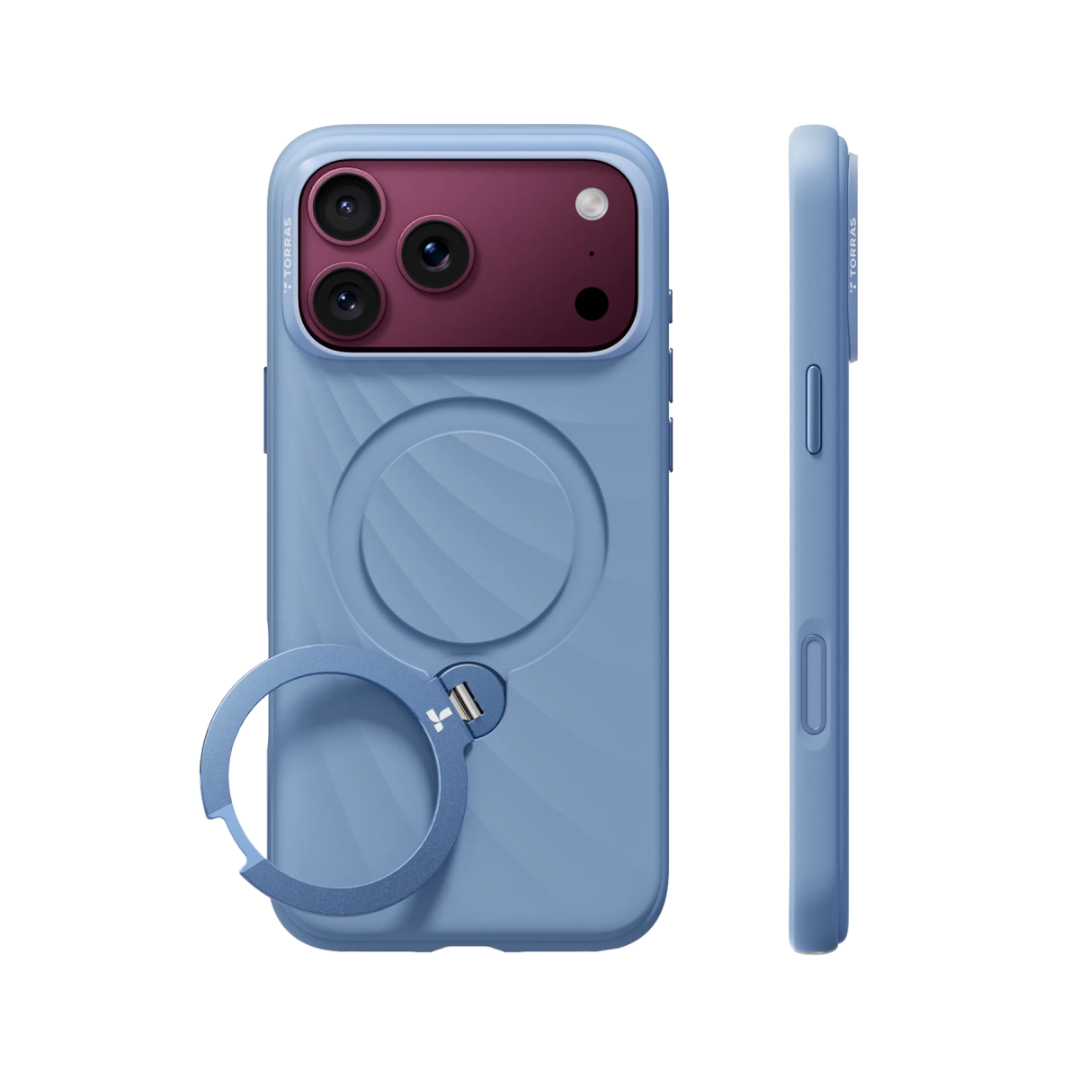 Torras Apple iPhone 18 Pro Ostand Q3 Silicone Wind Standlı Magsafe Kapak