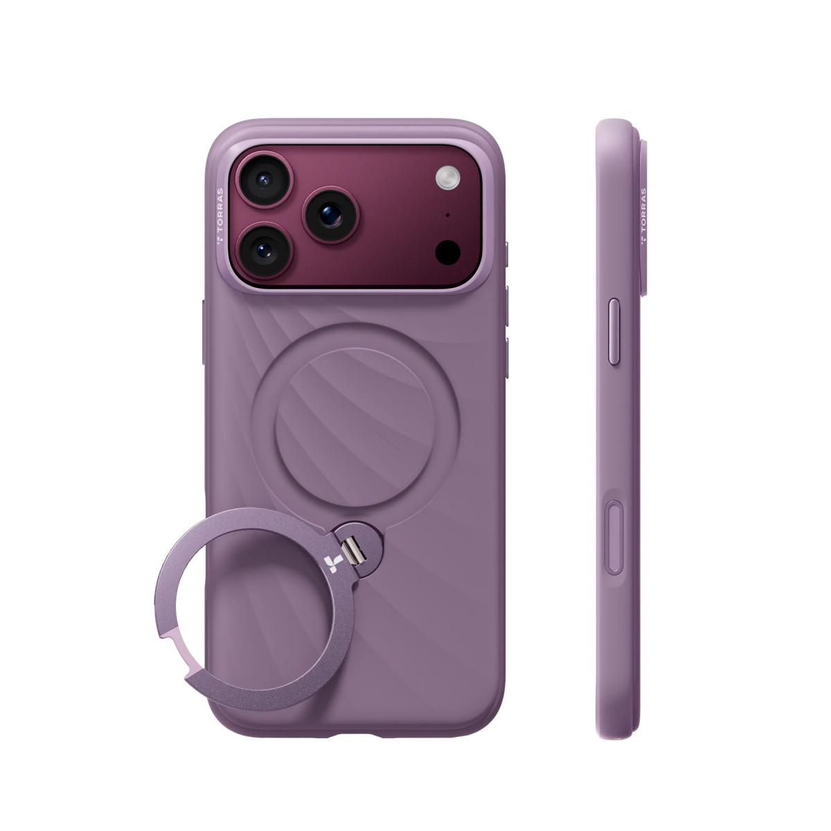 Torras Apple iPhone 18 Pro Ostand Q3 Silicone Wind Standlı Magsafe Kapak