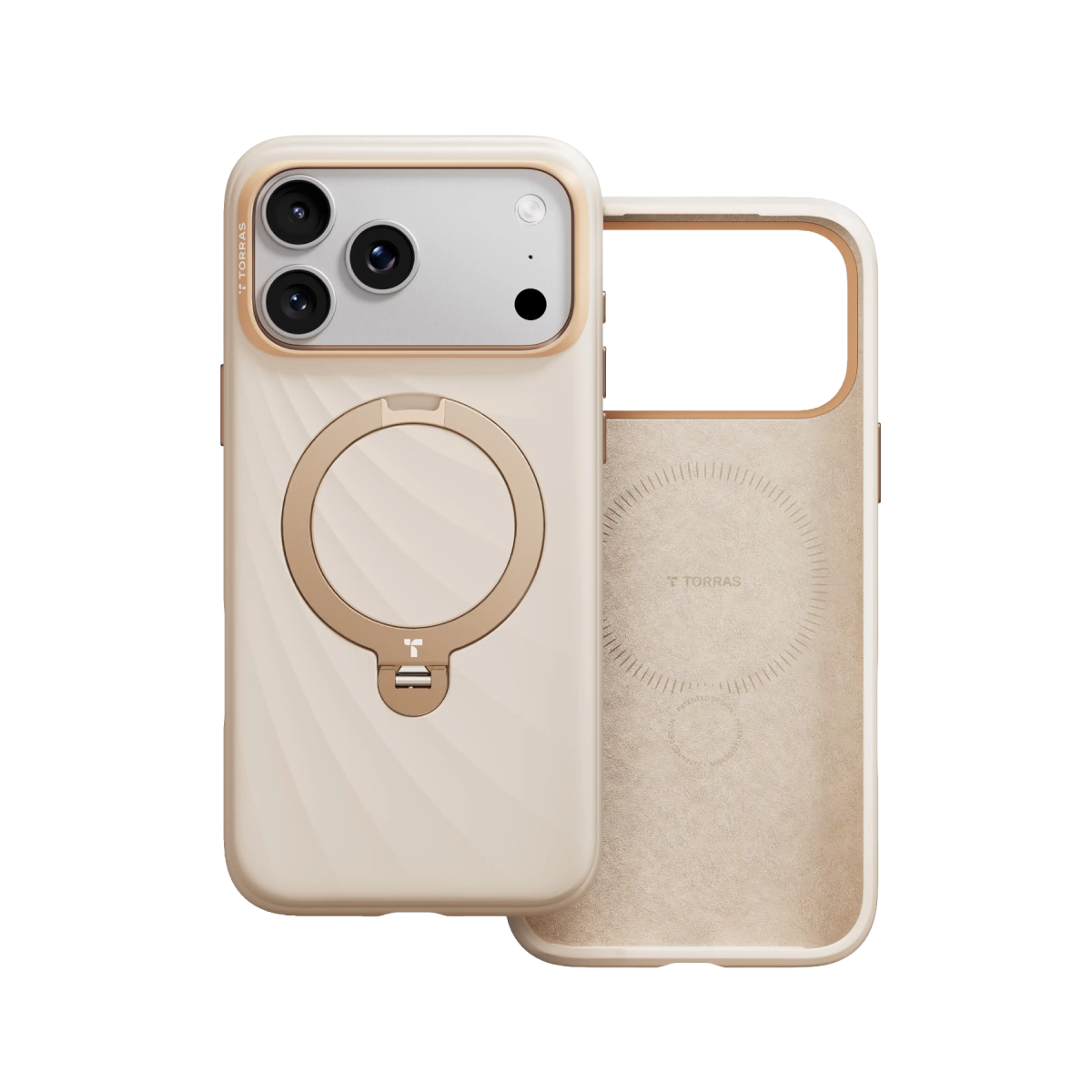 Torras Apple iPhone 18 Pro Ostand Q3 Silicone Wind Standlı Magsafe Kapak