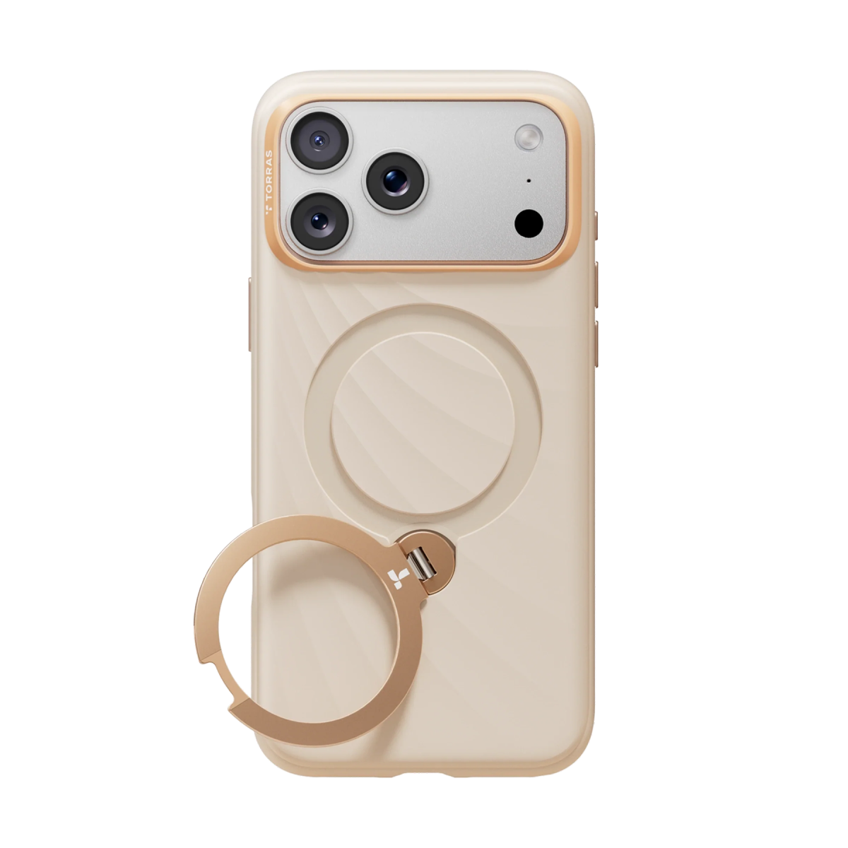 Torras Apple iPhone 18 Pro Ostand Q3 Silicone Wind Standlı Magsafe Kapak