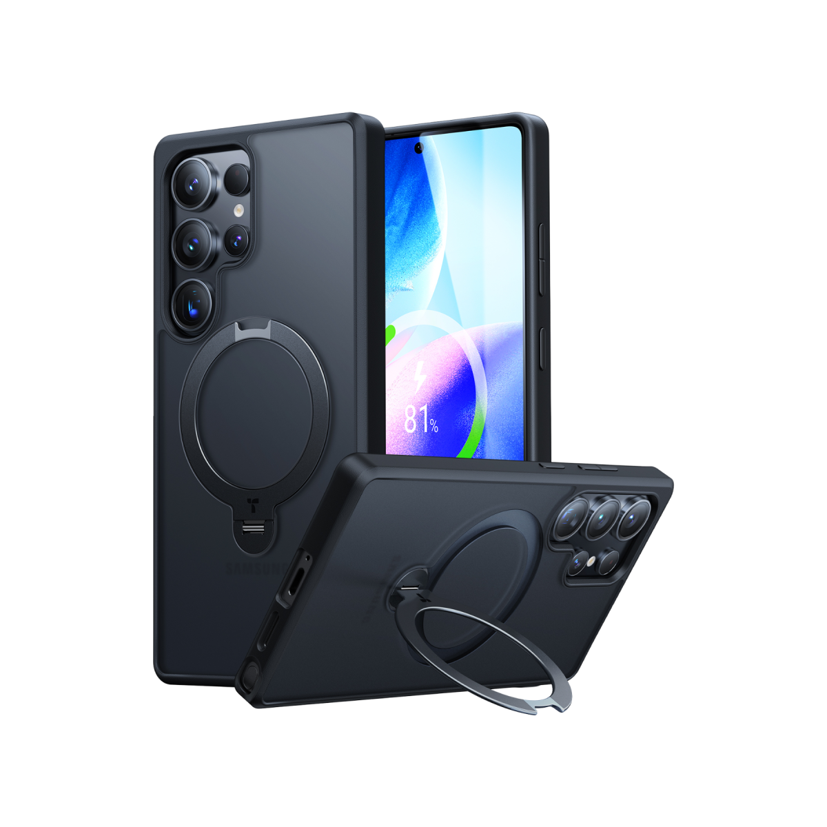 Torras Samsung Galaxy S25 Ultra O Stand Spin Serisi Magsafe Kılıf
