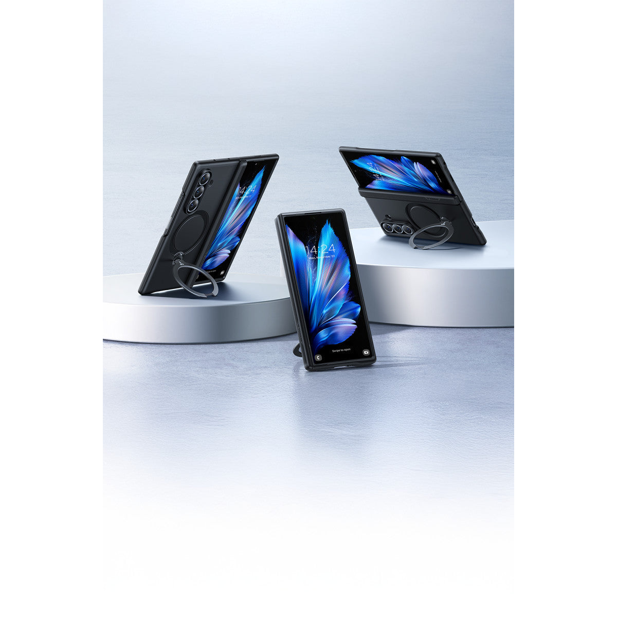 Torras Samsung Galaxy Z Fold 7 2 Adet Ekran Koruyuculu O Stand Spin Serisi Magsafe Kılıf