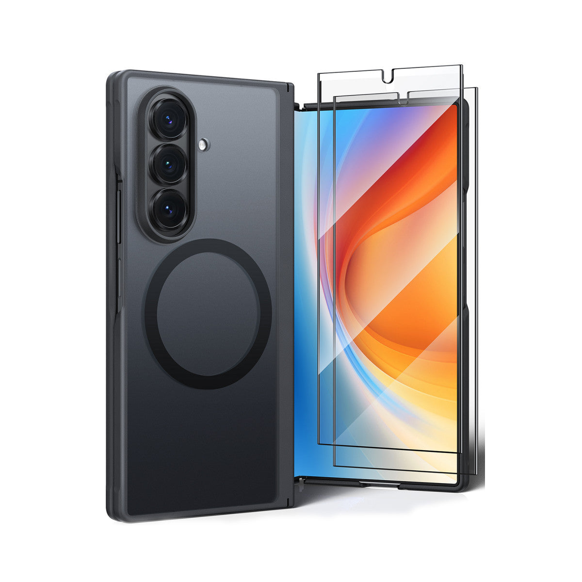 Torras Samsung Galaxy Z Fold 7 2 Adet Ekran Koruyuculu Guardian Magsafe Kılıf