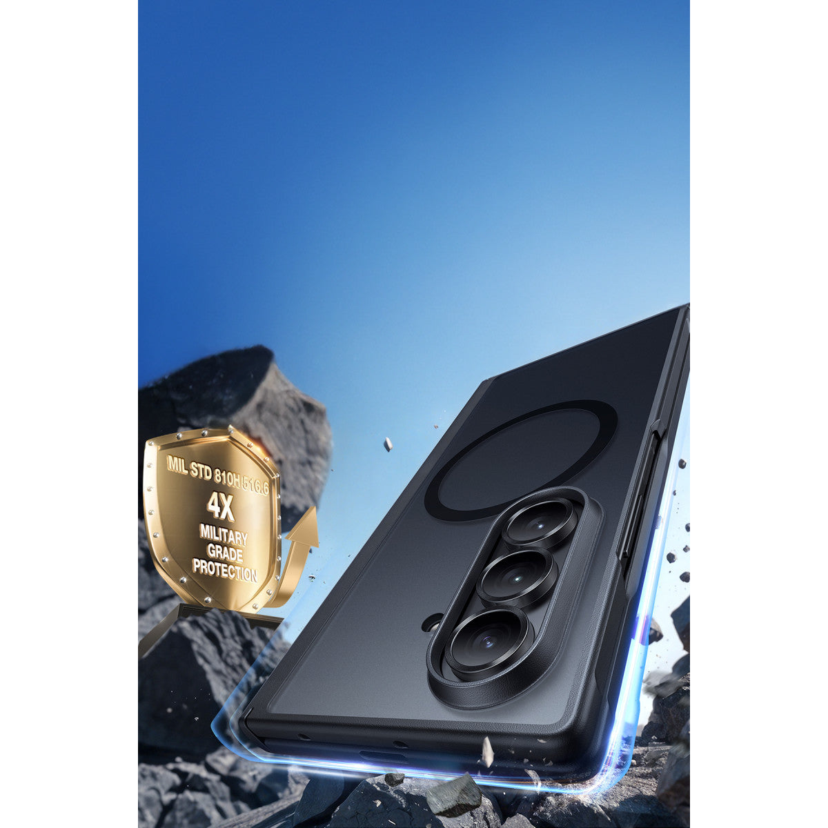 Torras Samsung Galaxy Z Fold 7 2 Adet Ekran Koruyuculu Guardian Magsafe Kılıf