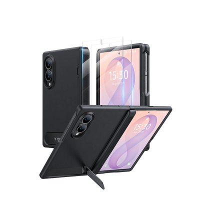 Torras Samsung Galaxy Z Fold 8 Ostand L1 2 Adet Ekran Koruyuculu Standlı Magsafe Kapak