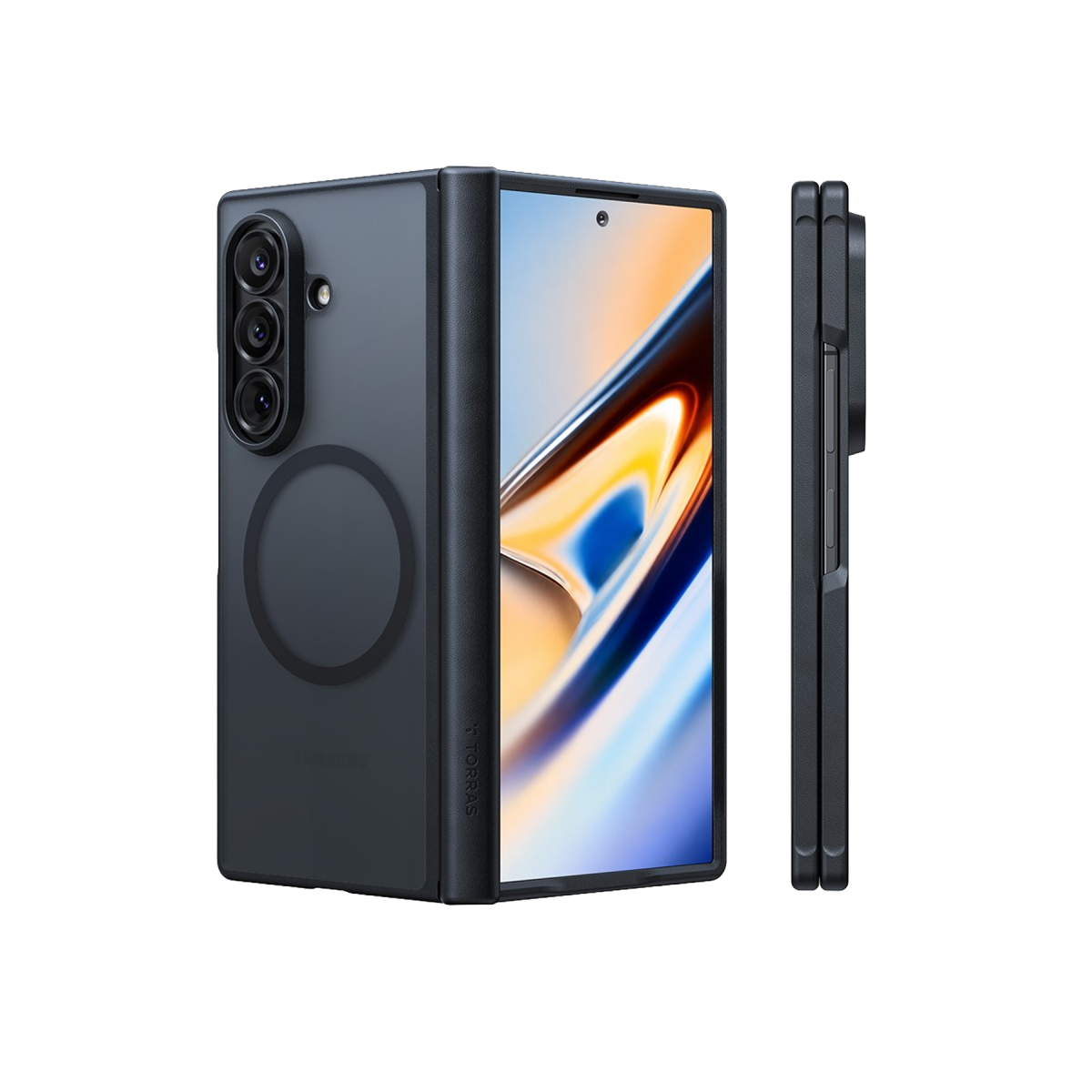 Torras Samsung Galaxy Z Fold 8 Ultra 2 Adet Ekran Koruyuculu Guardian Magsafe Kılıf