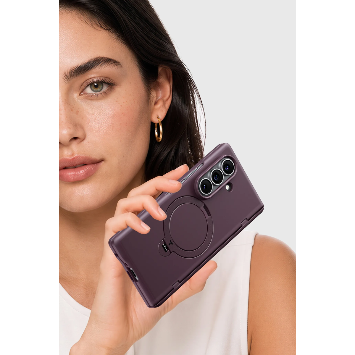 Torras Samsung Galaxy Z Fold 8 Ultra Ostand Q3 Spin 2 Adet Ekran Koruyuculu Magsafe Kılıf