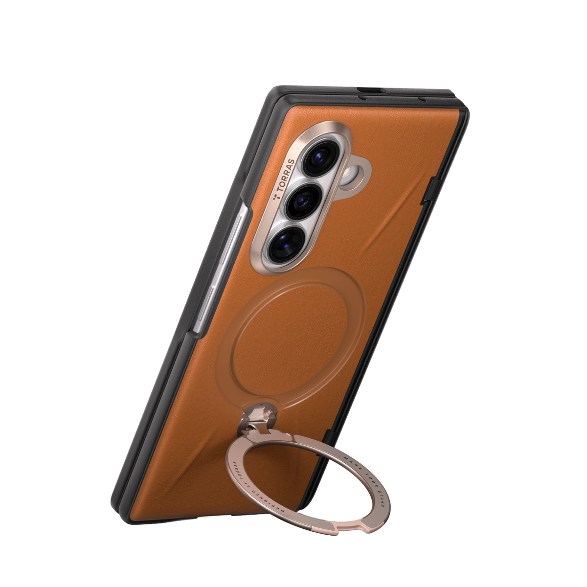 Torras Samsung Galaxy Z Fold 8 Ultra Ostand Q3 VegSkin 2 Adet Ekran Koruyuculu Magsafe Kılıf