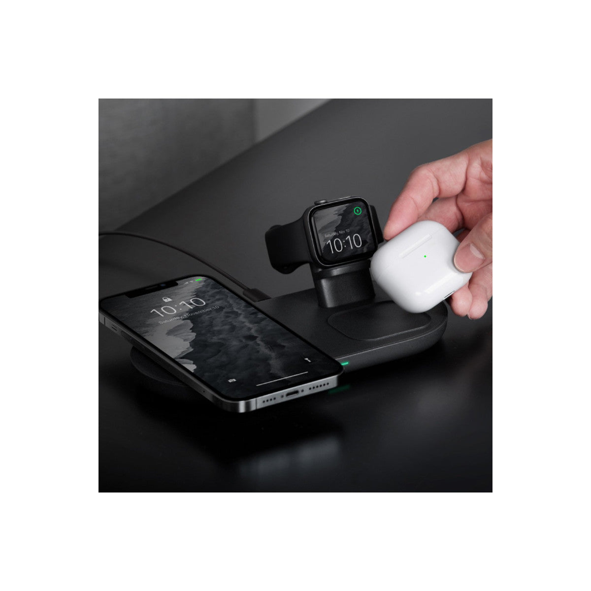 Uniq Aereo 3in1 Magsafe 15W Hızlı Kablosuz Şarj
