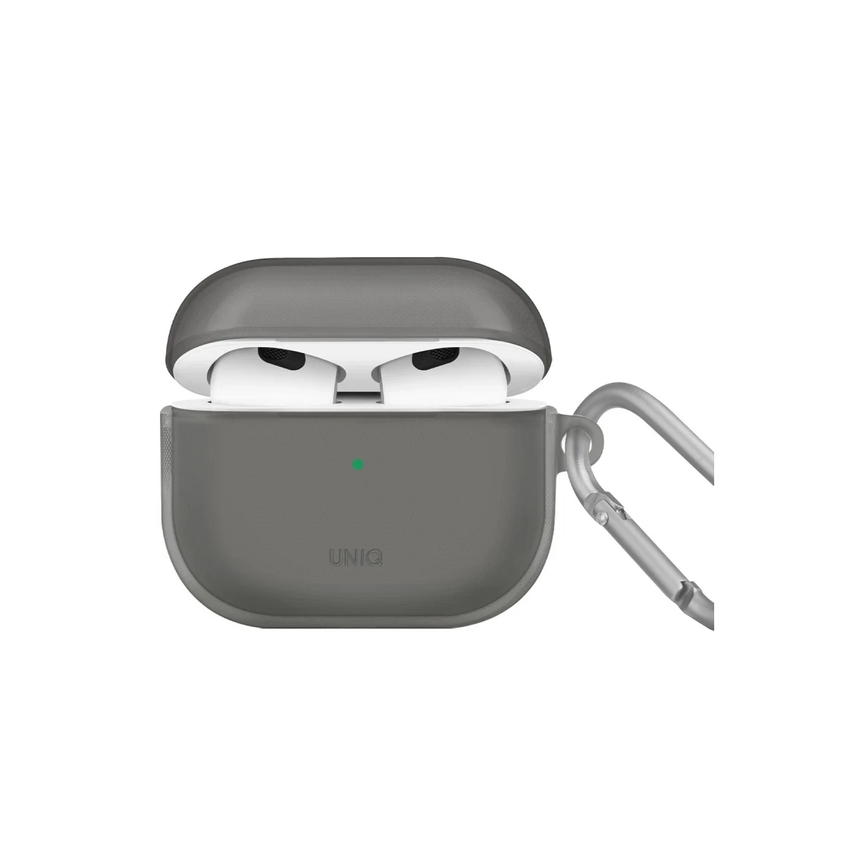 Uniq Apple Airpods 3 (3.nesil) Glase Silikon Kılıf - Siyah