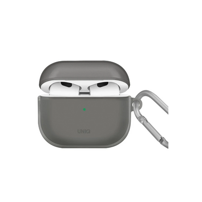 Uniq Apple Airpods 3 (3.nesil) Glase Silikon Kılıf - Siyah
