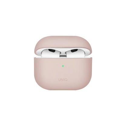 Uniq Apple Airpods 3 (3.nesil) Lino Silikon Kılıf - Pembe