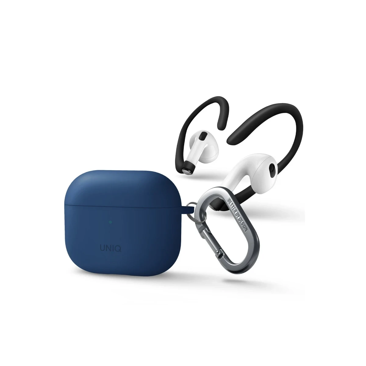 Uniq Apple Airpods 3 (3.nesil) Nexo Silikon Kılıf - Lacivert